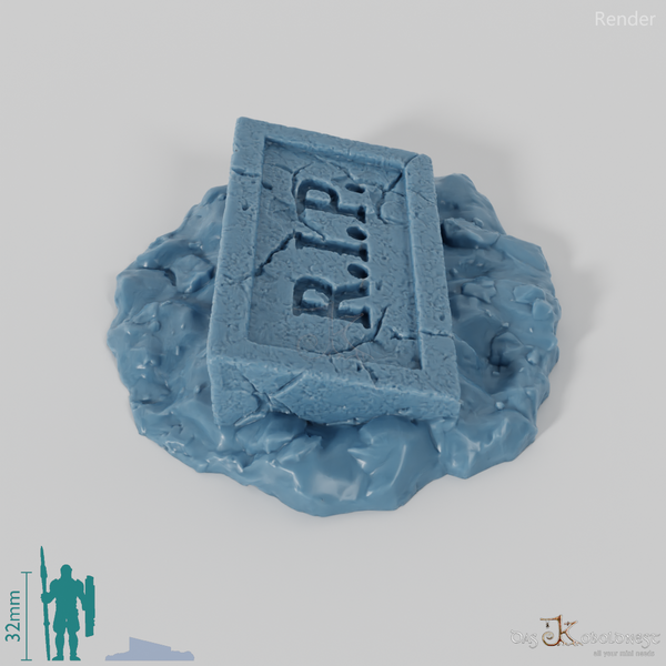 Weathered gravestone 06