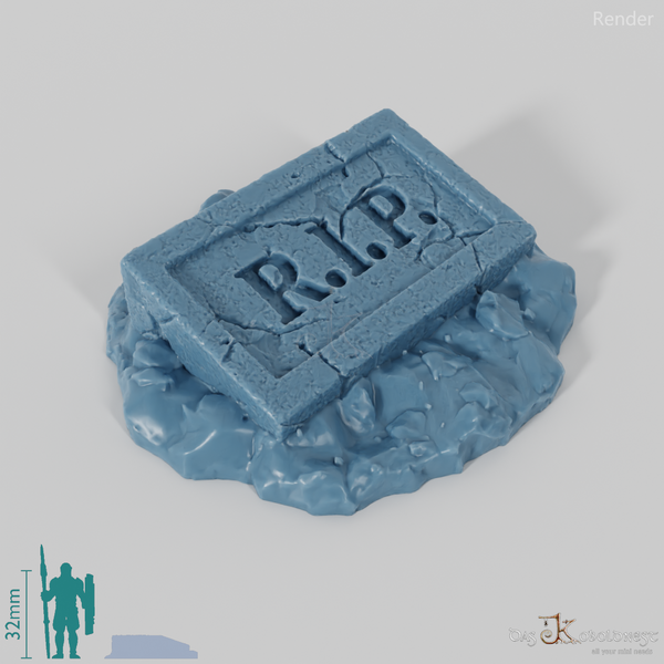 Weathered gravestone 06