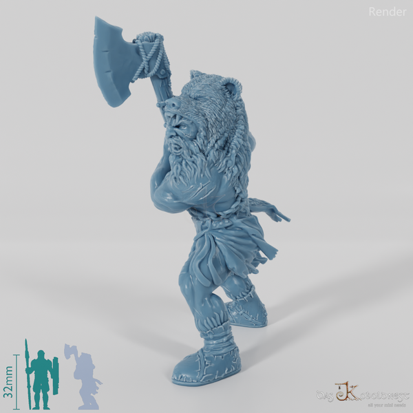 Bear Totem Norse Berserker (Axe)
