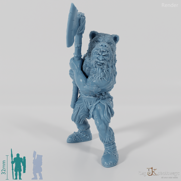 Bear Totem Norse Berserker (Axe)