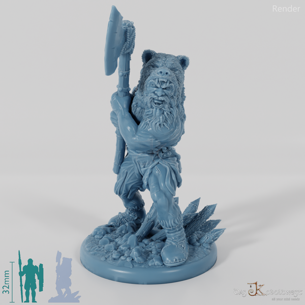 Bear Totem Norse Berserker (Axe)