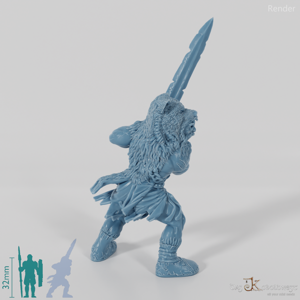 Bear Totem Norse Berserker (Sword)