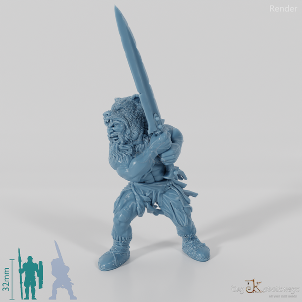 Bear Totem Norse Berserker (Sword)