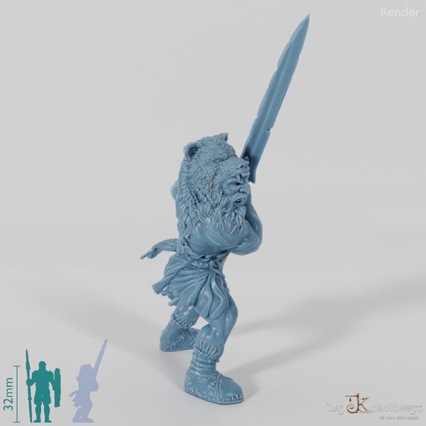 Bear Totem Norse Berserker (Sword)