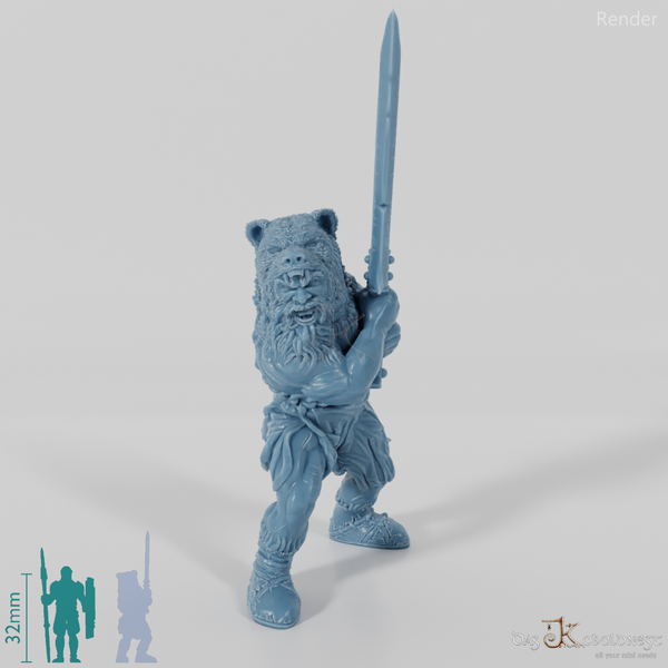 Bear Totem Norse Berserker (Sword)