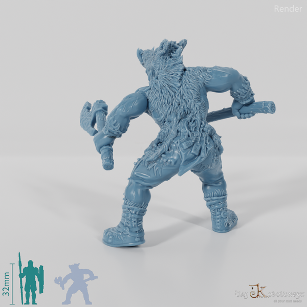 Nordischer Berserker des Wildschweintotems