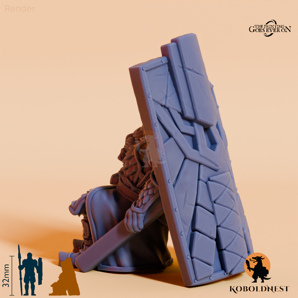 Minenzwerg-Schatzwächter - Schildträger