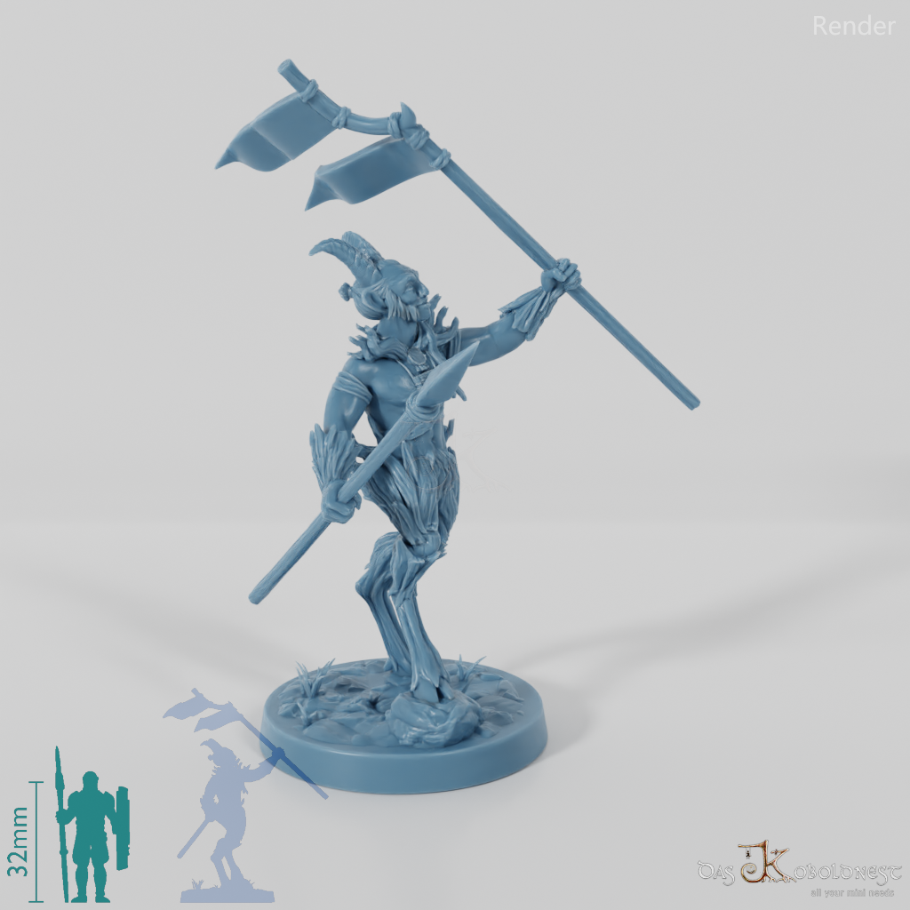 Faun banner bearer 02