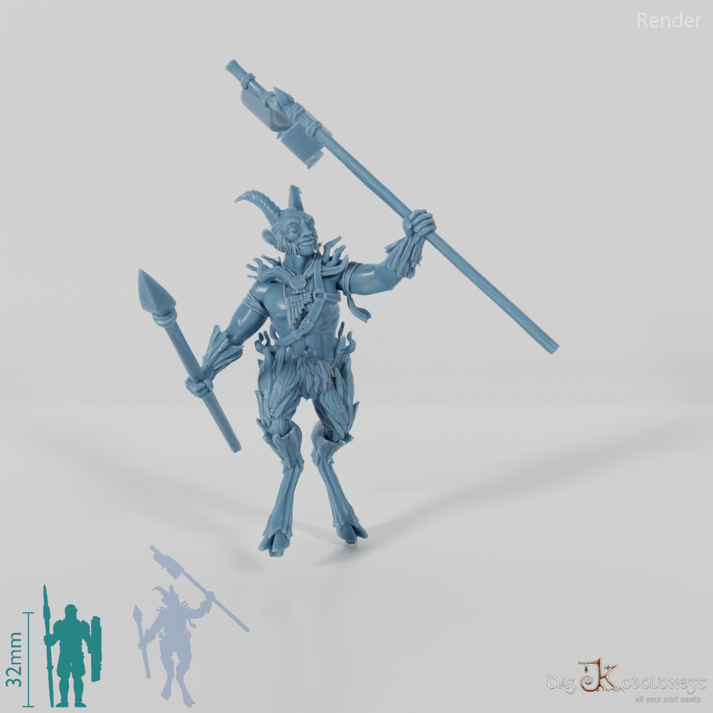 Faun banner bearer 02