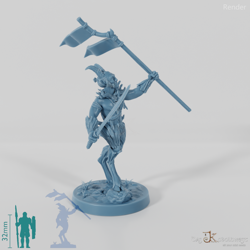 Faun banner bearer 04