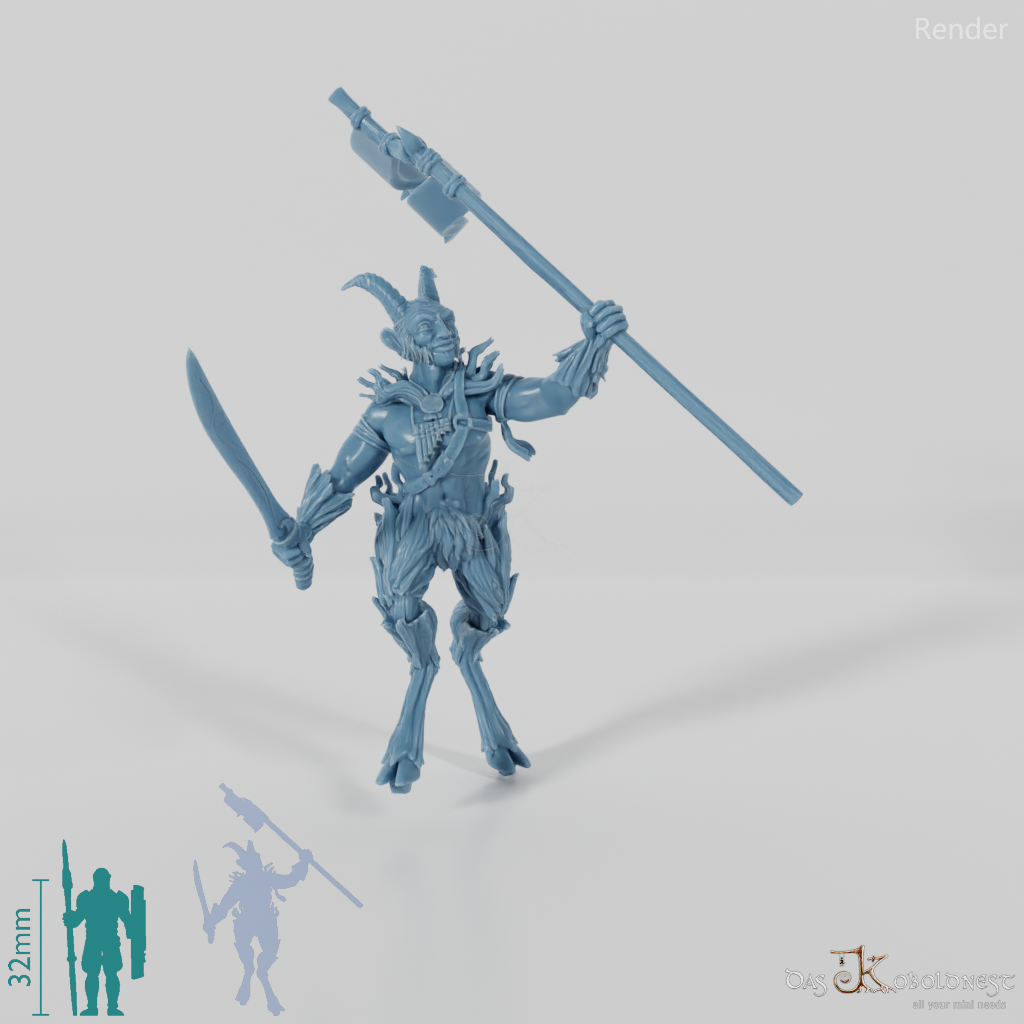 Faun banner bearer 04