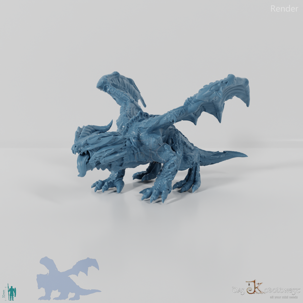 Roaring zombie dragon