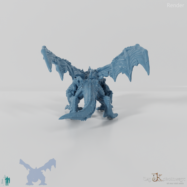 Roaring zombie dragon