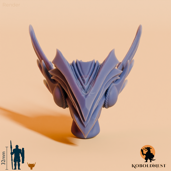 Walkürenkopf - Helm (für modulare Haare)