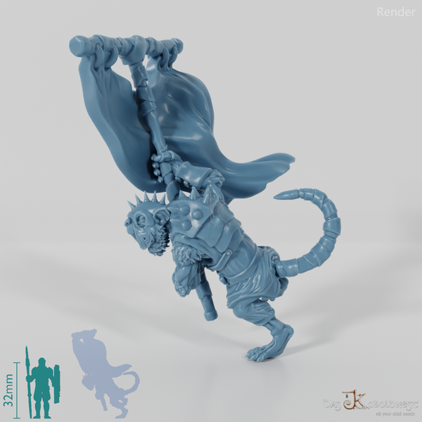 Vermin Warriors standard bearer