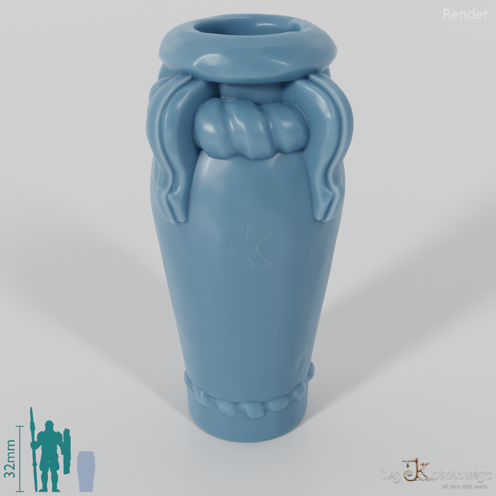 Vessel - Decorated clay amphora