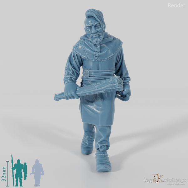 Nordischer Dorfbewohner, bewaffnet 1