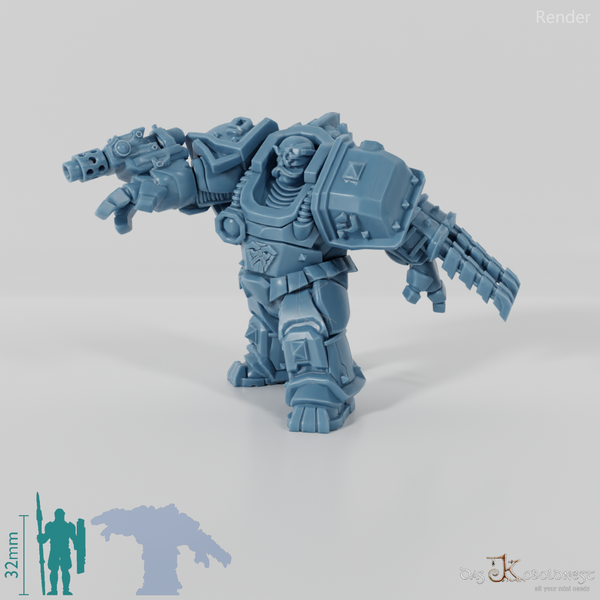 Khazaroth Empire - Iron Mole with bladed glove and pistol 01