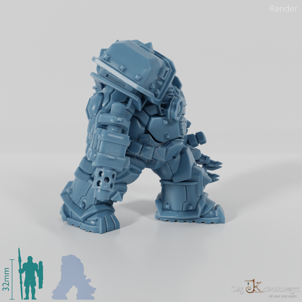 Khazaroth Empire - Iron Mole with bladed glove and pistol 04