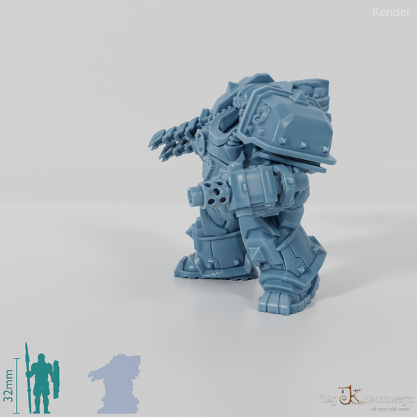 Khazaroth Empire - Iron Mole with bladed glove and pistol 05