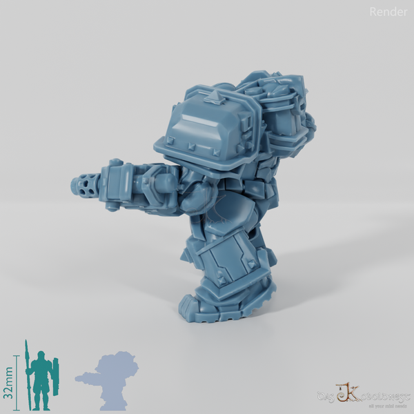 Khazaroth Empire - Iron Mole with bladed glove and pistol 05