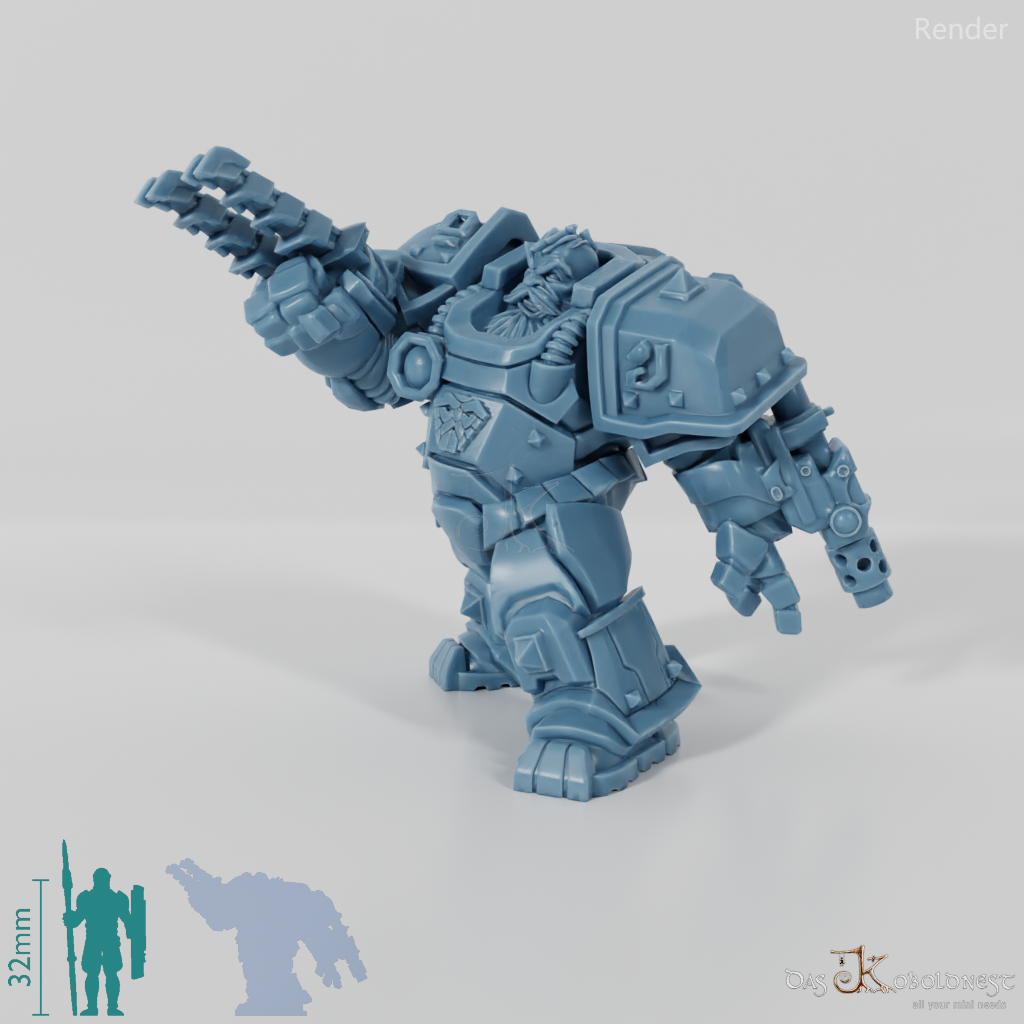 Khazaroth Empire - Iron Mole with bladed glove and pistol 09