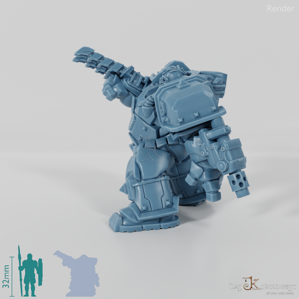 Khazaroth Empire - Iron Mole with bladed glove and pistol 09