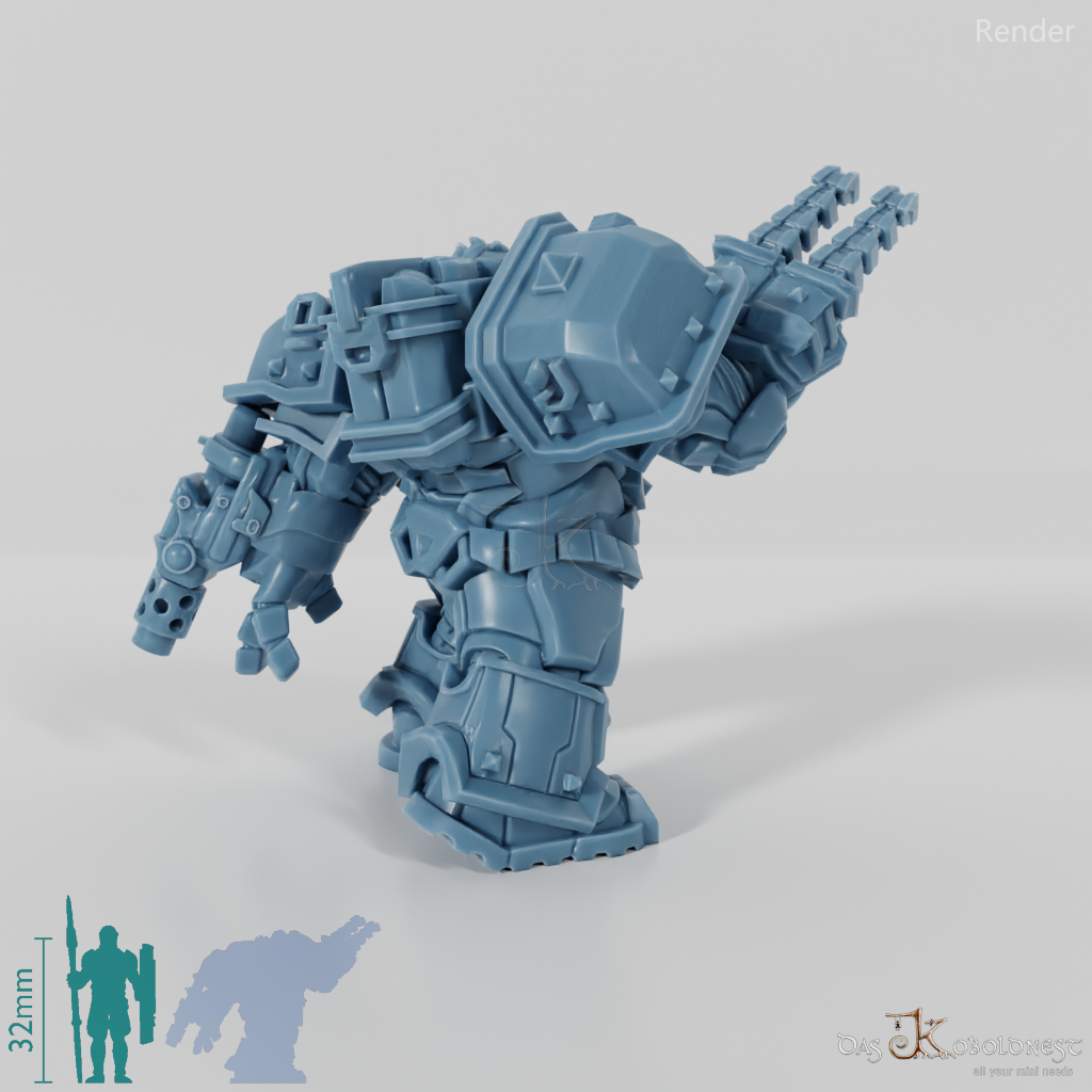 Khazaroth Empire - Iron Mole with bladed glove and pistol 09