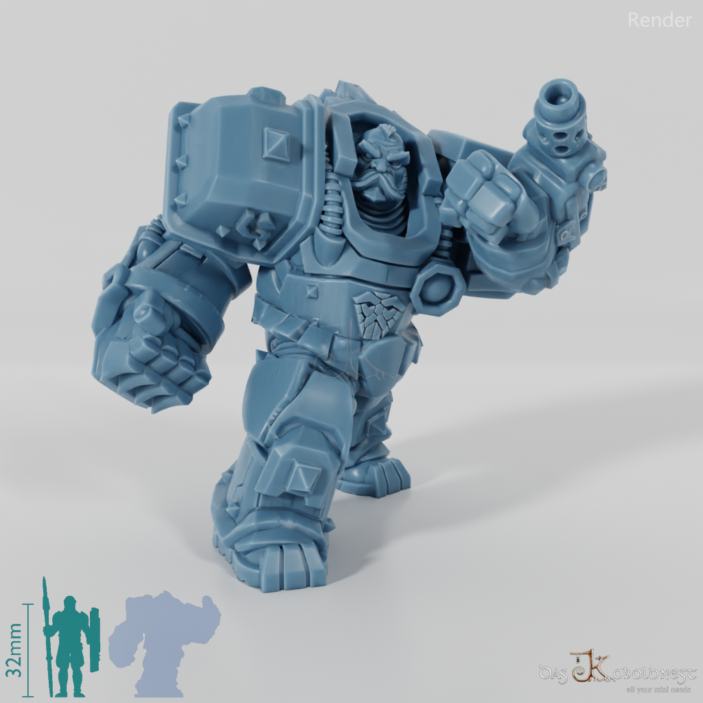 Khazaroth Empire - Iron Mole with combat glove and pistol 10