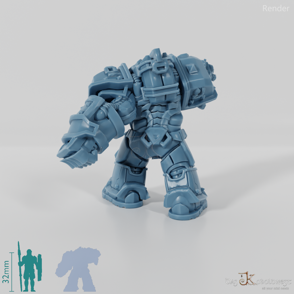 Khazaroth Empire - Iron Mole mit Kampfhandschuh und Pistole 01