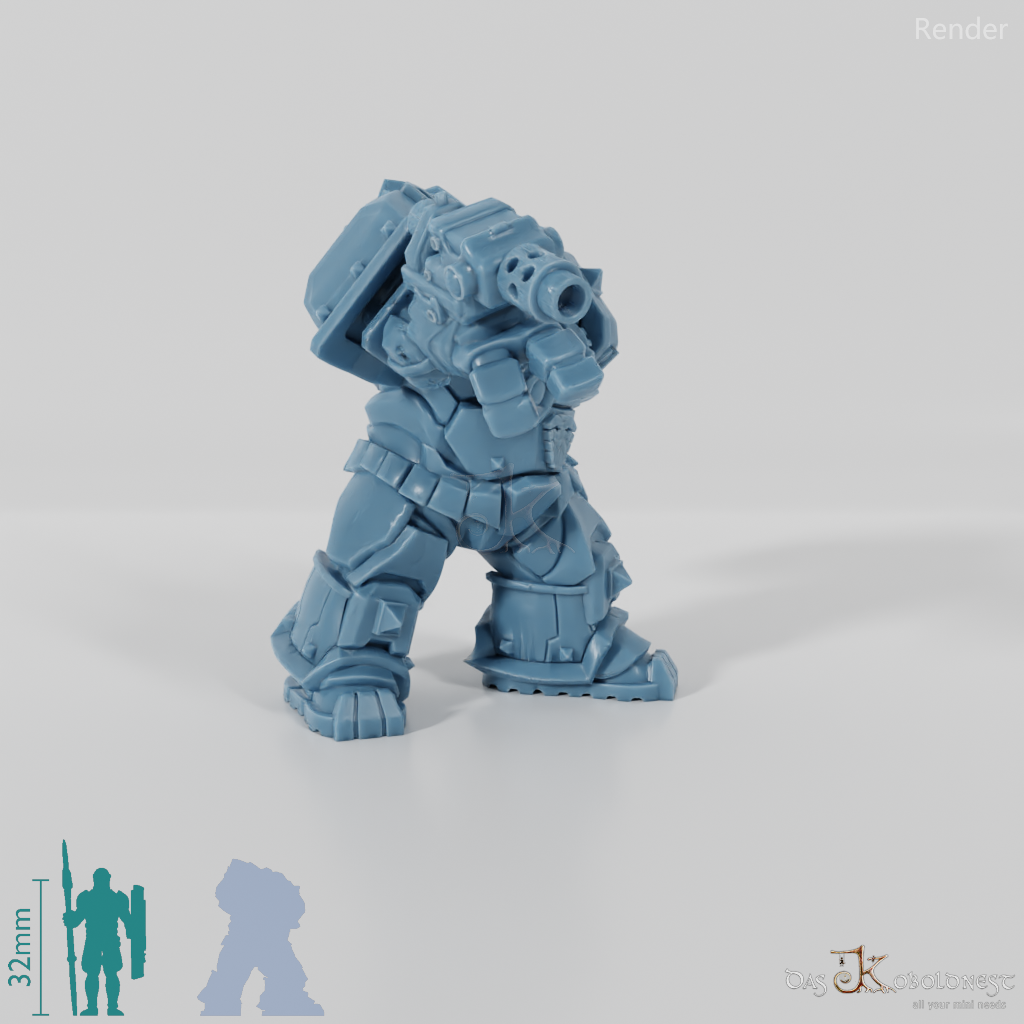 Khazaroth Empire - Iron Mole mit Kampfhandschuh und Pistole 01