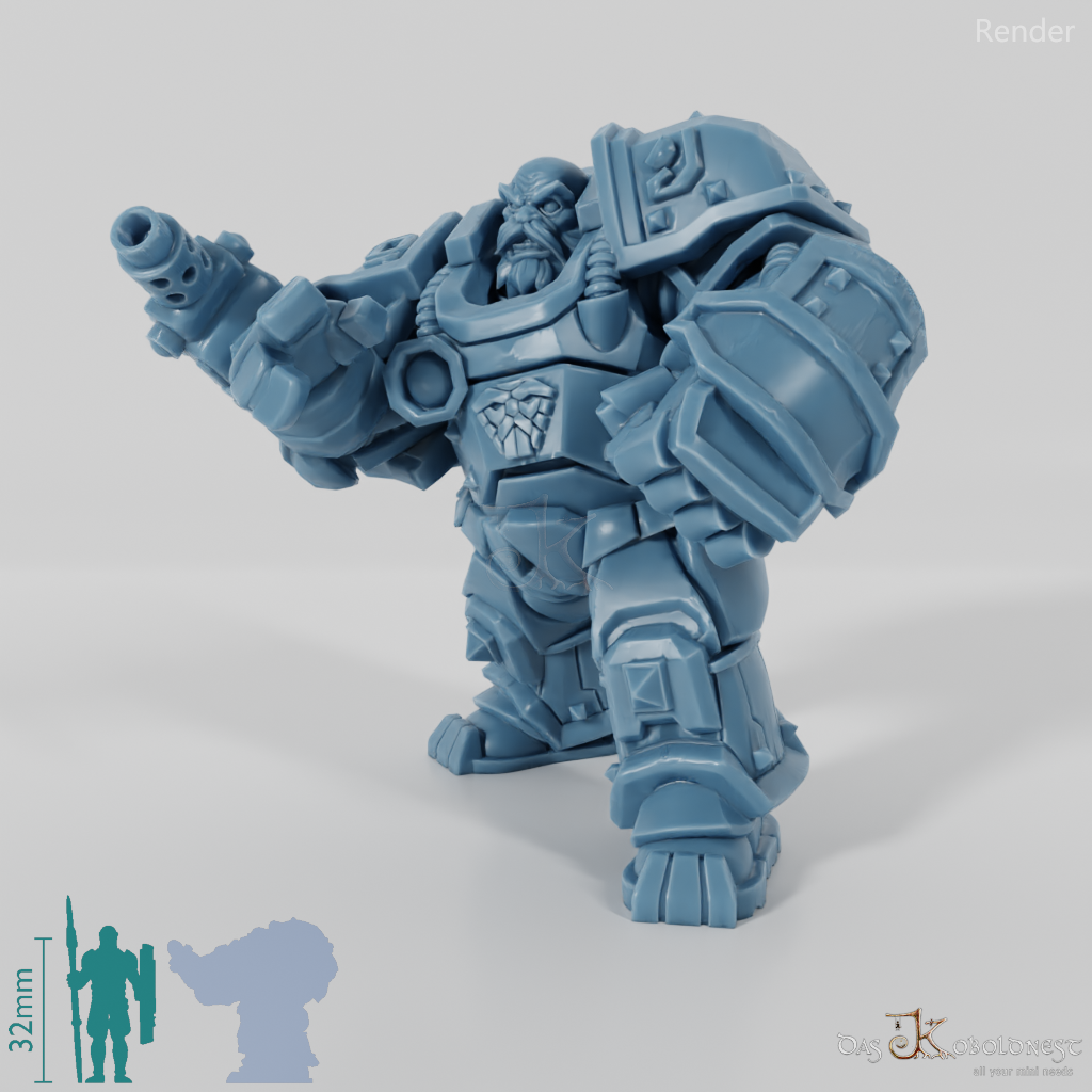 Khazaroth Empire - Iron Mole mit Kampfhandschuh und Pistole 02