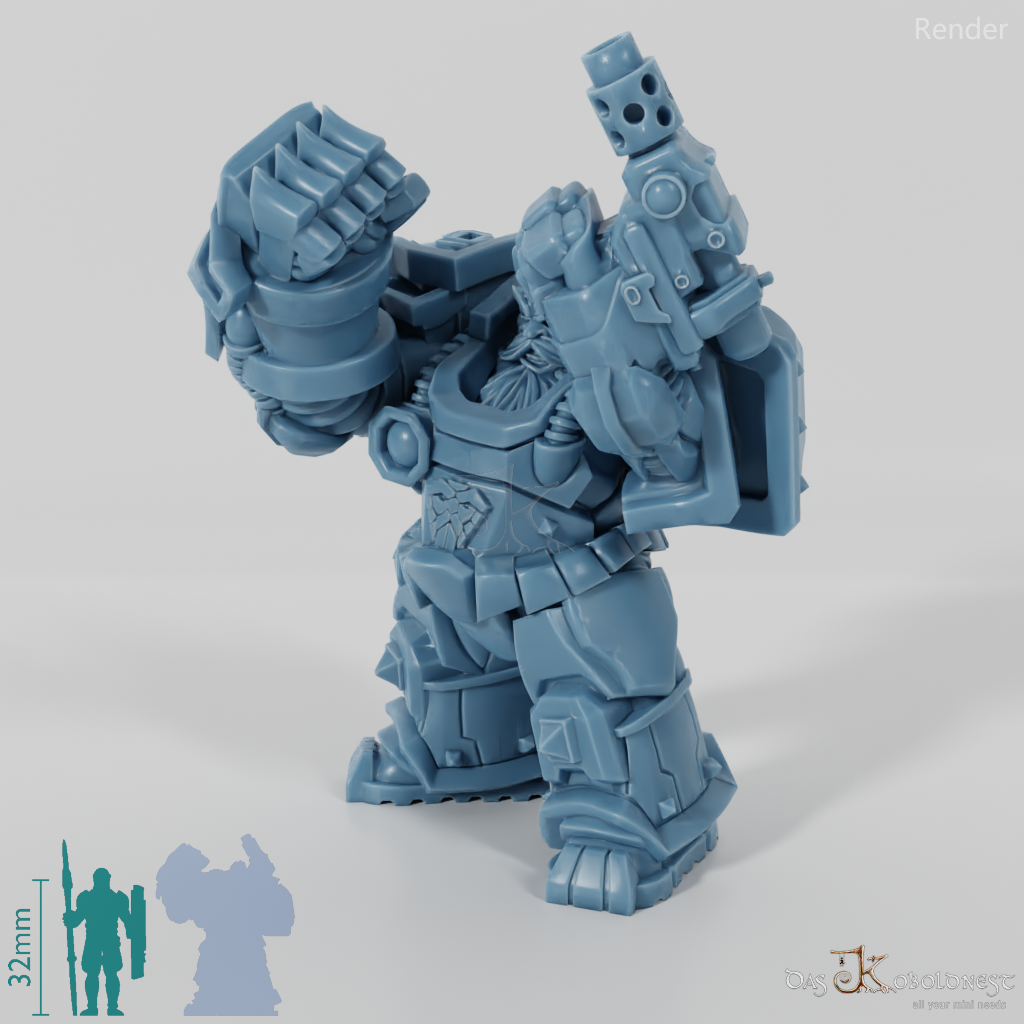 Khazaroth Empire - Iron Mole mit Kampfhandschuh und Pistole 03