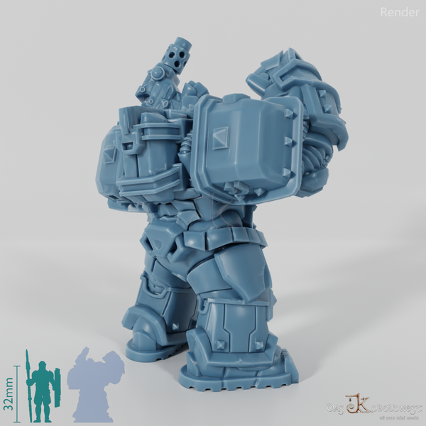 Khazaroth Empire - Iron Mole with combat glove and pistol 03