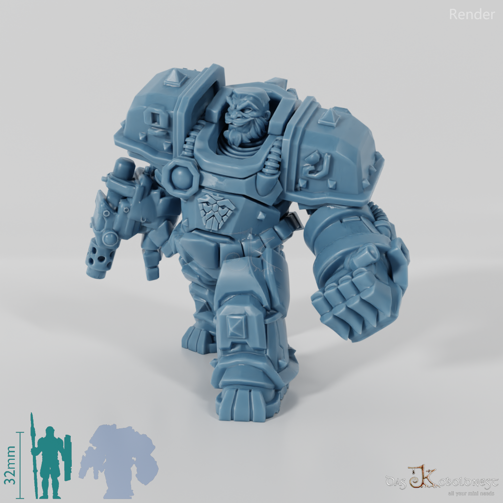 Khazaroth Empire - Iron Mole with combat glove and pistol 04