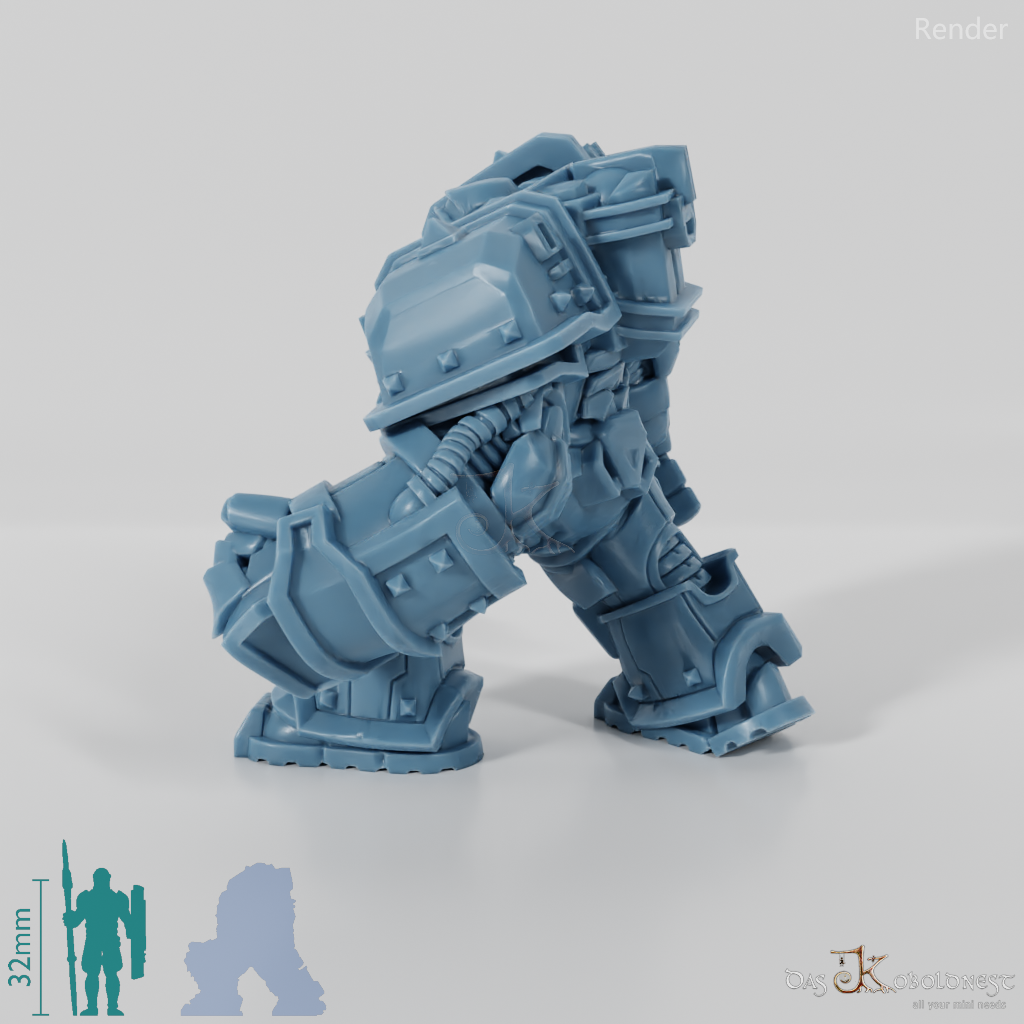 Khazaroth Empire - Iron Mole with combat glove and pistol 04