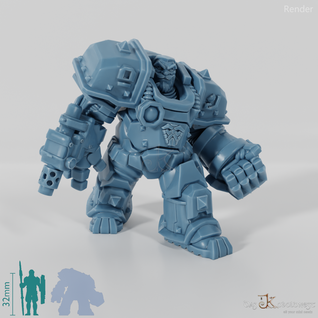 Khazaroth Empire - Iron Mole mit Kampfhandschuh und Pistole 04