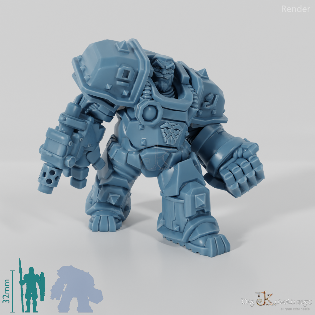 Khazaroth Empire - Iron Mole with combat glove and pistol 04