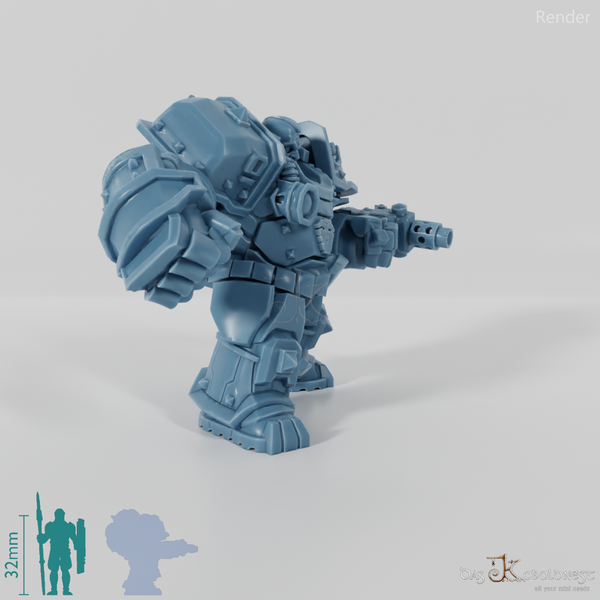 Khazaroth Empire - Iron Mole with combat glove and pistol 05