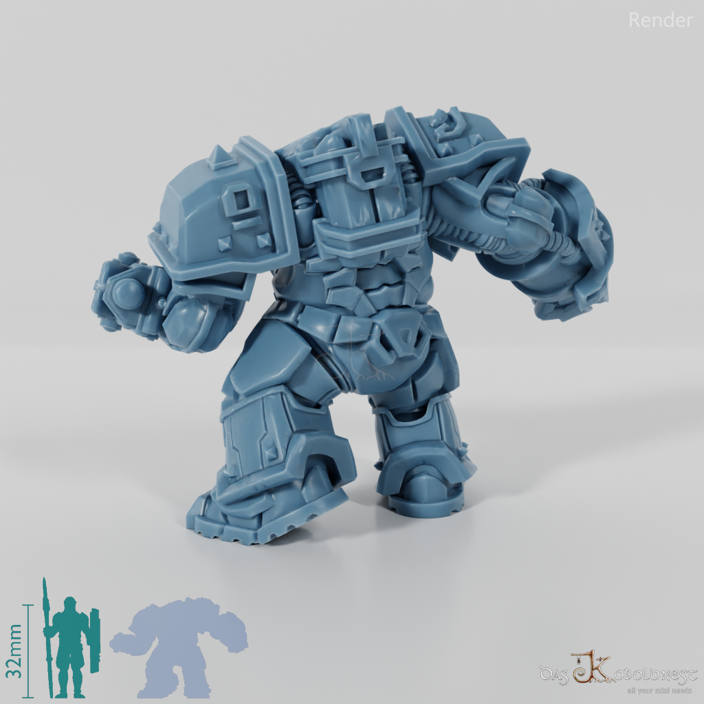 Khazaroth Empire - Iron Mole with combat glove and pistol 05