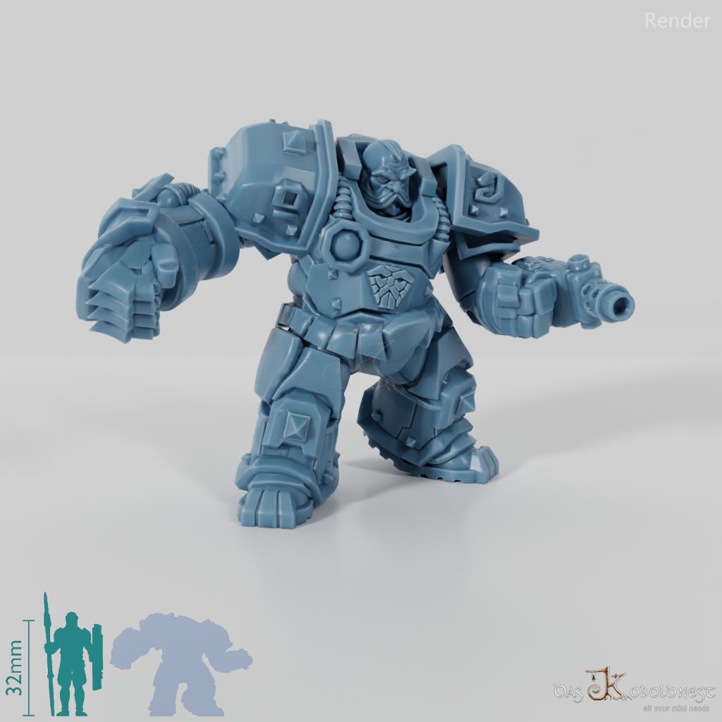 Khazaroth Empire - Iron Mole with combat glove and pistol 05