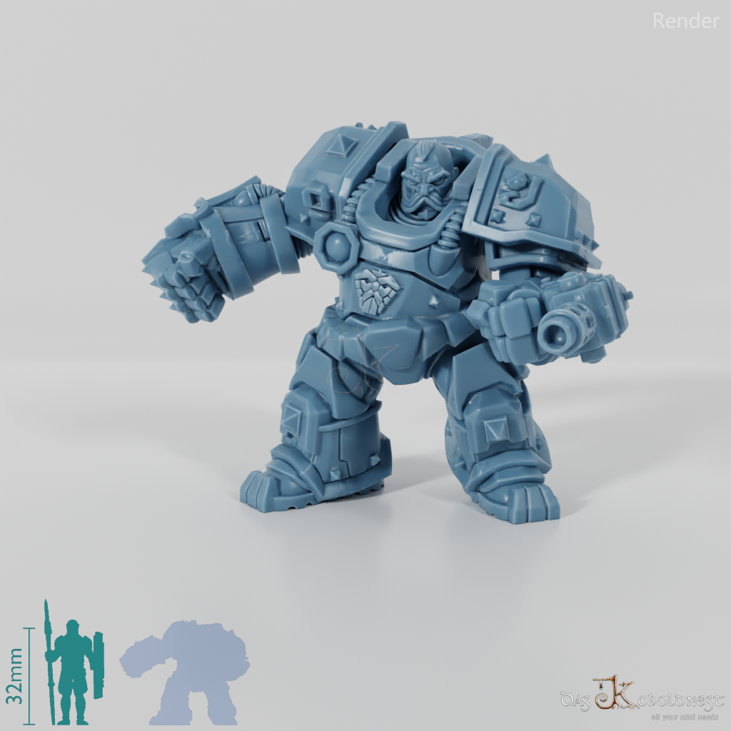 Khazaroth Empire - Iron Mole with combat glove and pistol 05