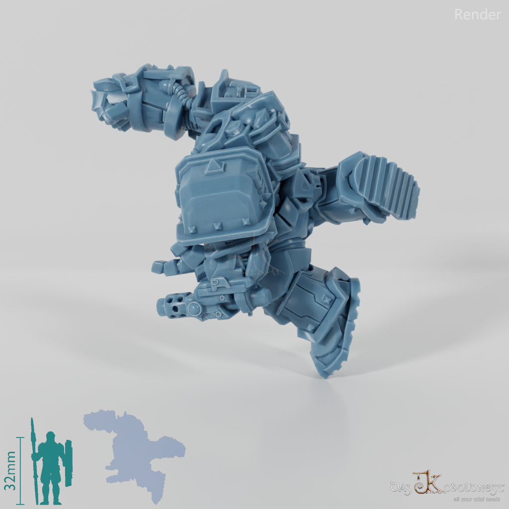 Khazaroth Empire - Iron Mole mit Kampfhandschuh und Pistole 06