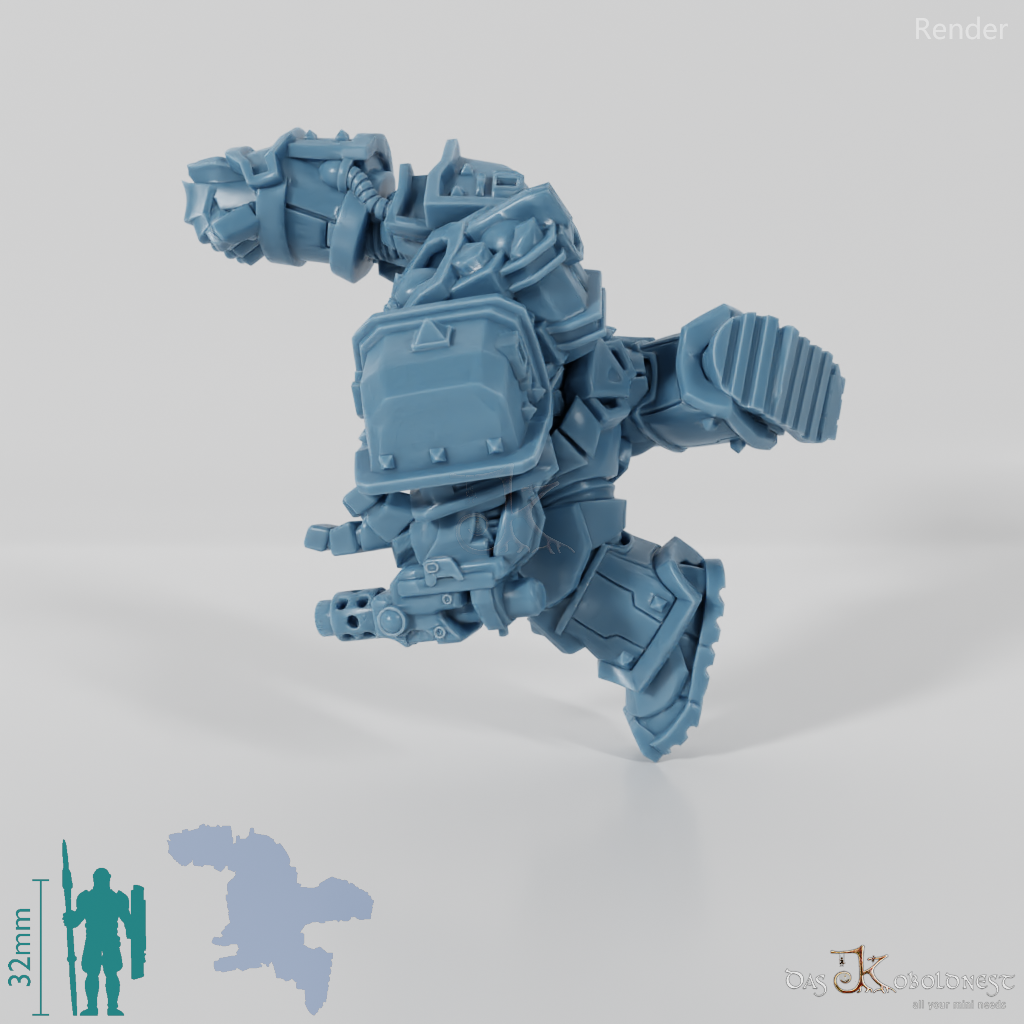 Khazaroth Empire - Iron Mole with combat glove and pistol 06