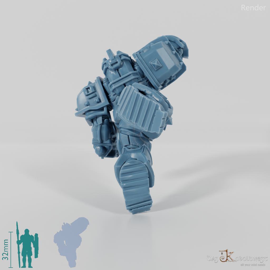 Khazaroth Empire - Iron Mole with combat glove and pistol 06