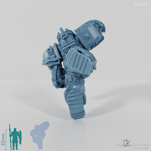 Khazaroth Empire - Iron Mole with combat glove and pistol 06