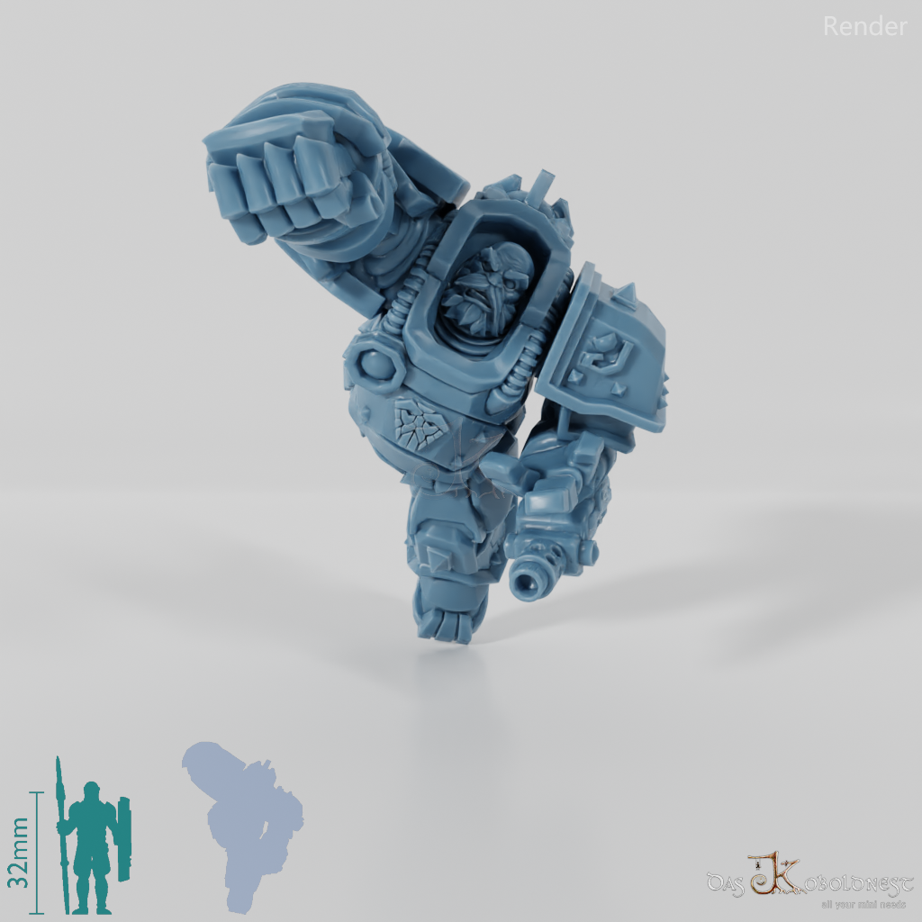 Khazaroth Empire - Iron Mole mit Kampfhandschuh und Pistole 06