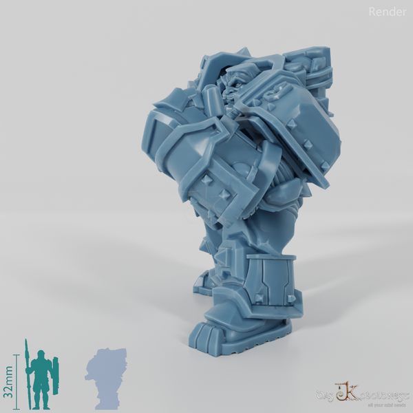 Khazaroth Empire - Iron Mole with combat glove and pistol 07