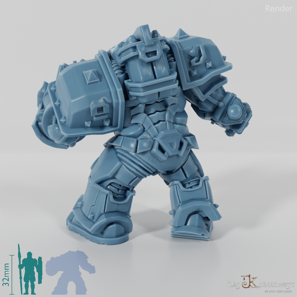 Khazaroth Empire - Iron Mole with combat glove and pistol 07