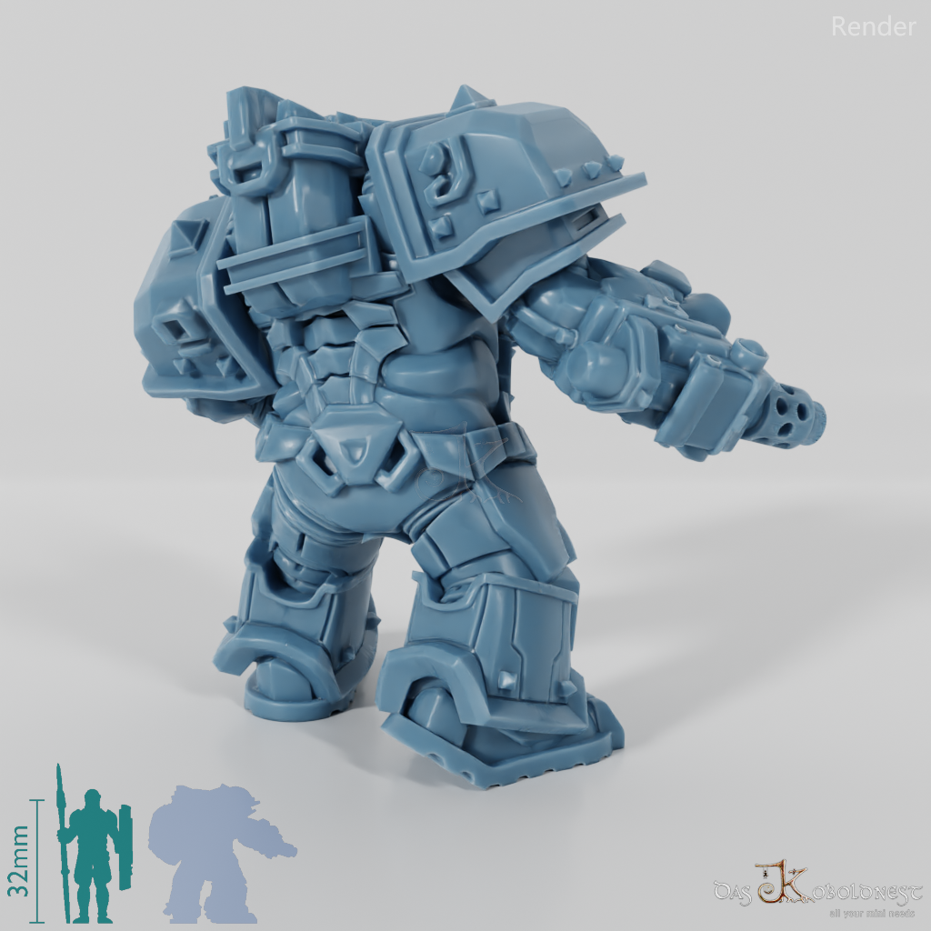 Khazaroth Empire - Iron Mole with combat glove and pistol 07